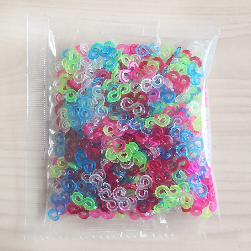 

1000pcs s clip loom band diy s clip loom bands maker fit kids