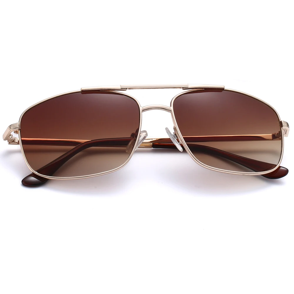 

Polarized oversized metal fashion rectangular man eye sun glasses