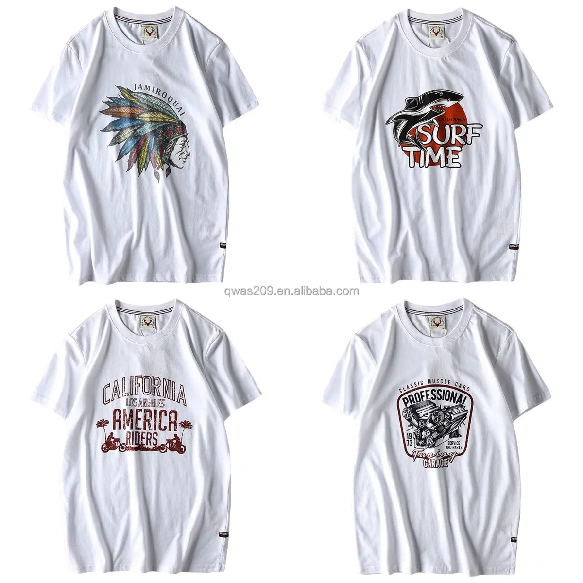 

Factory wholesale summer Men's sport t shirts 2021 New Cotton Printed T Shirt Casual Men's short-sleeved t shirt