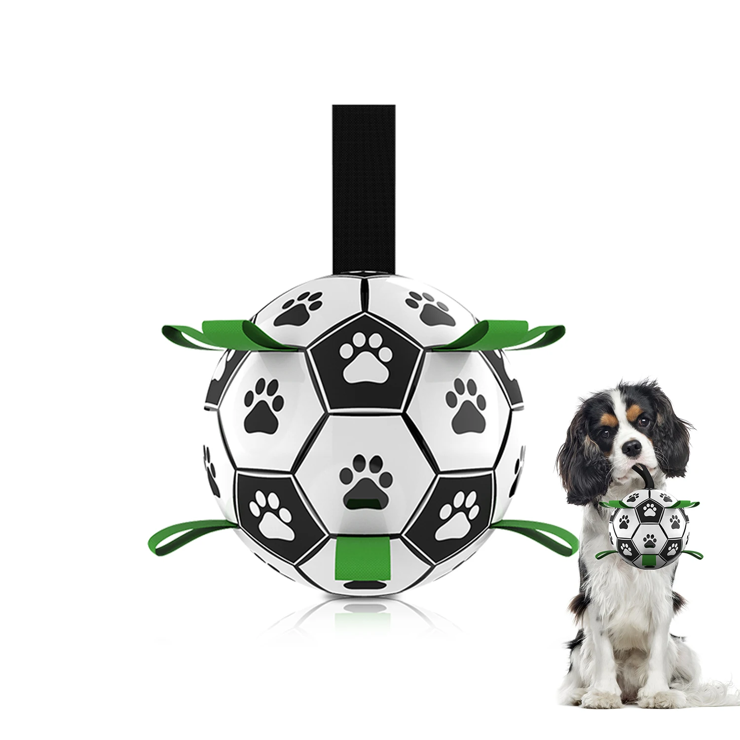 

Interactive Dog Toy Puppy Pet Soccer Ball Toys For Dogs Bite Resistant TPU Football Toy Outdoor Dog Training Accessories 15 CM