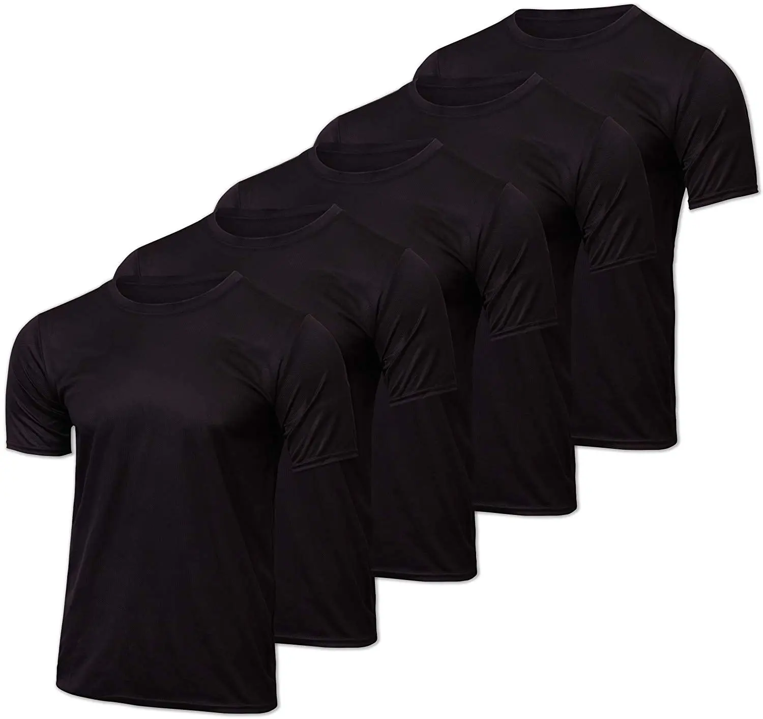 

Real Essentials Mesh Performance Quick Dry Tech Stretch Ultra-soft Breathable Short Sleeve Crew Active T-shirt, Same as the picture