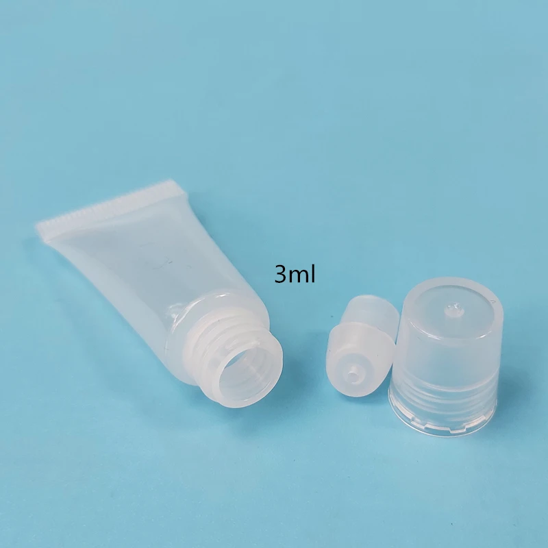 3ml 5ml 10ml 12ml 15ml Transparent Lip Gloss Tube Oblique Lip Color ...