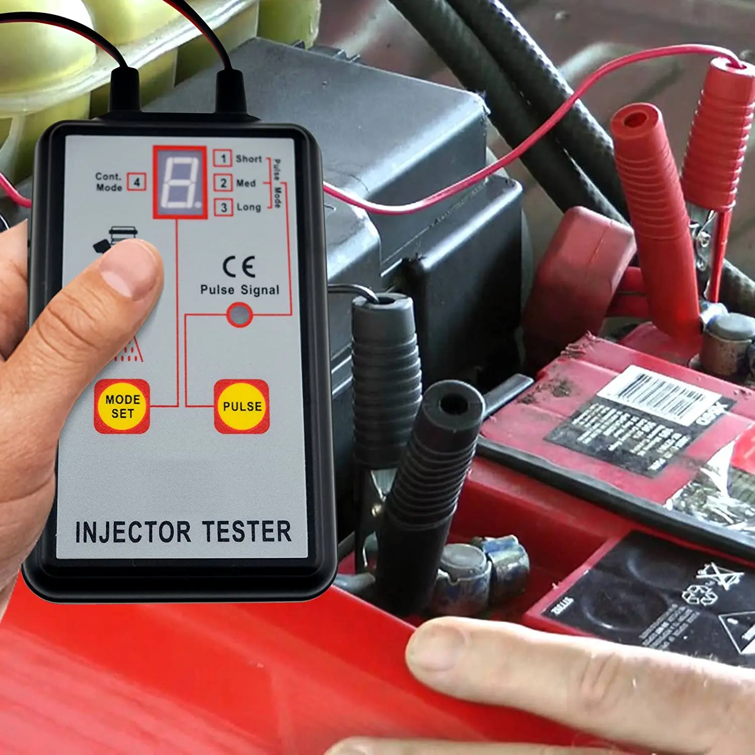 Auto Fuel Injector Tester 12V 4 Pulse Modes Vehicle Fuel Injector ...