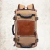 big-capacity canvas backpack multifunction man outdoor travel school backpack