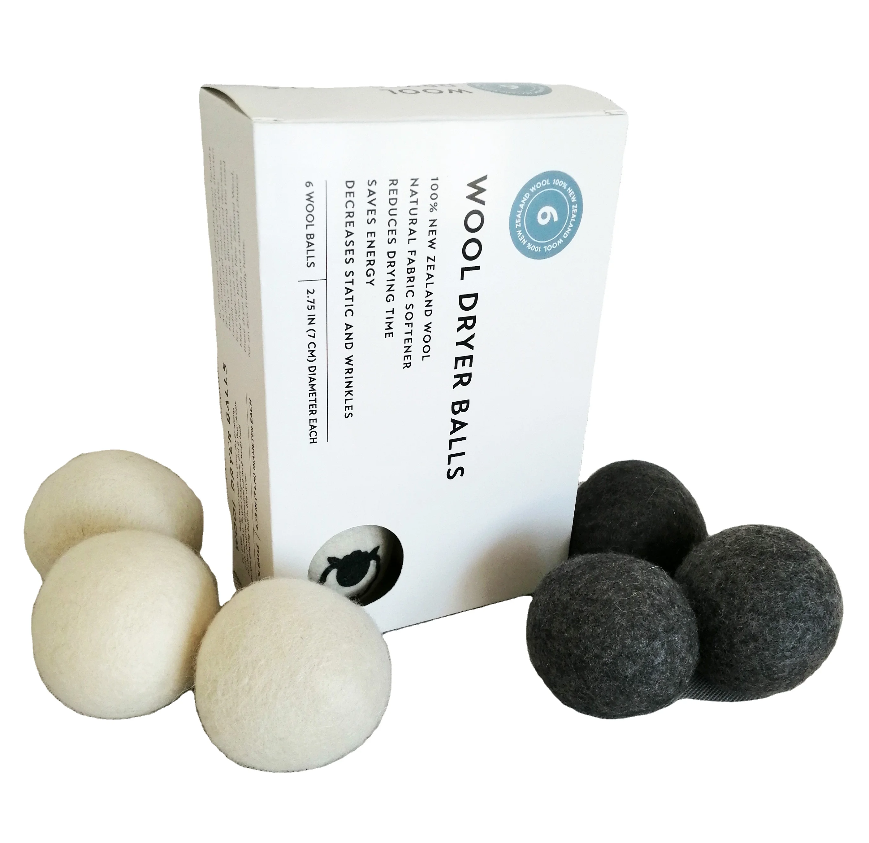 

New trends products 2021 new arrivals amazon new products pure organic XXL 9cm 80g New zealand wool dryer balls as seen on TV, Customized color