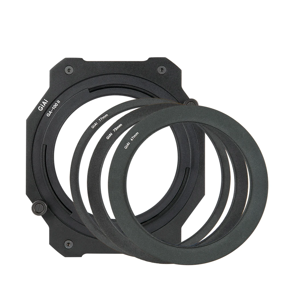 

GiAi Pro Square Filter Holder System With Cpl+nd1000+Gnd+67mm 72mm 77mm 82mm Adapter Rings
