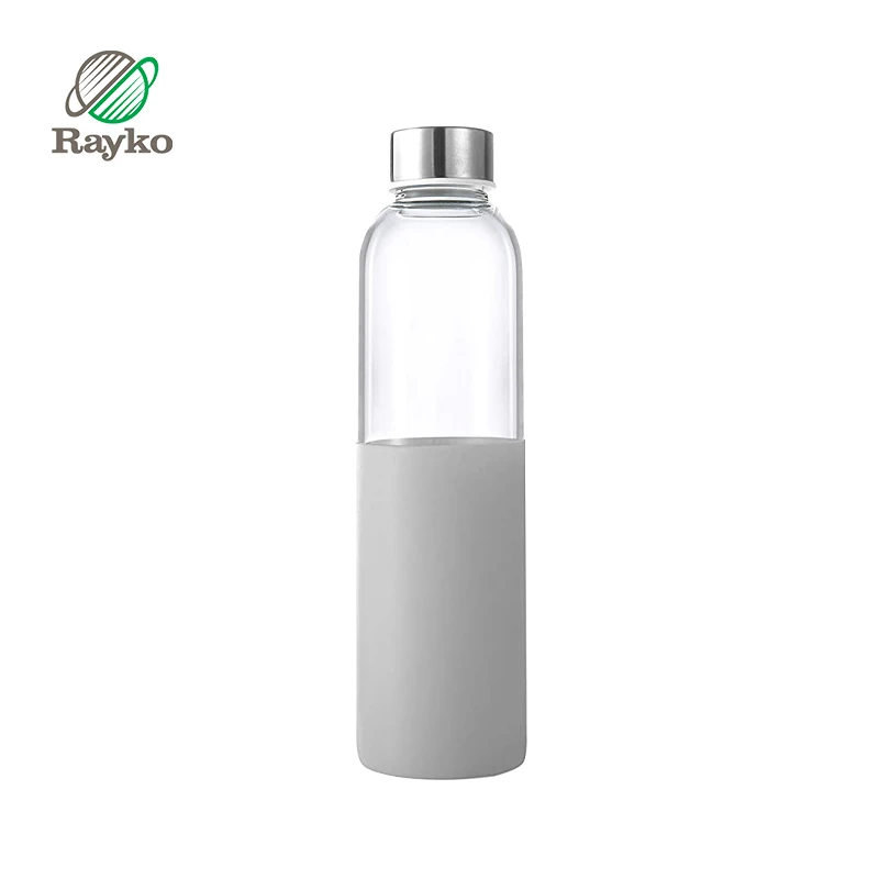 

Reusable Custom Logo BPA Free Clear Borosilicate Glass Water Bottle