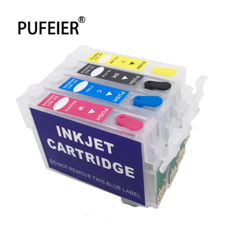

T0711-T0714 Empty Inkjet Refillable Ink Cartridge With Reset Chip For Epson DX6050 DX7400 DX7450 DX8400 DX8450 DX9400 DX9400F