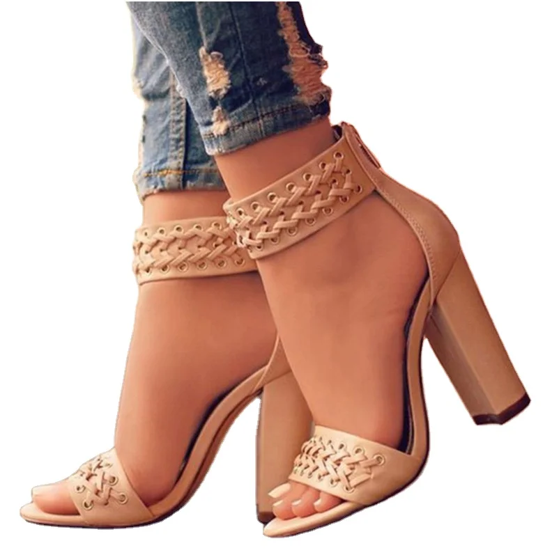 

Sexy Women Pumps High Heels Shoes women Platform zipper Peep Toe high heels Wedding Dress shoes sandals women shoes