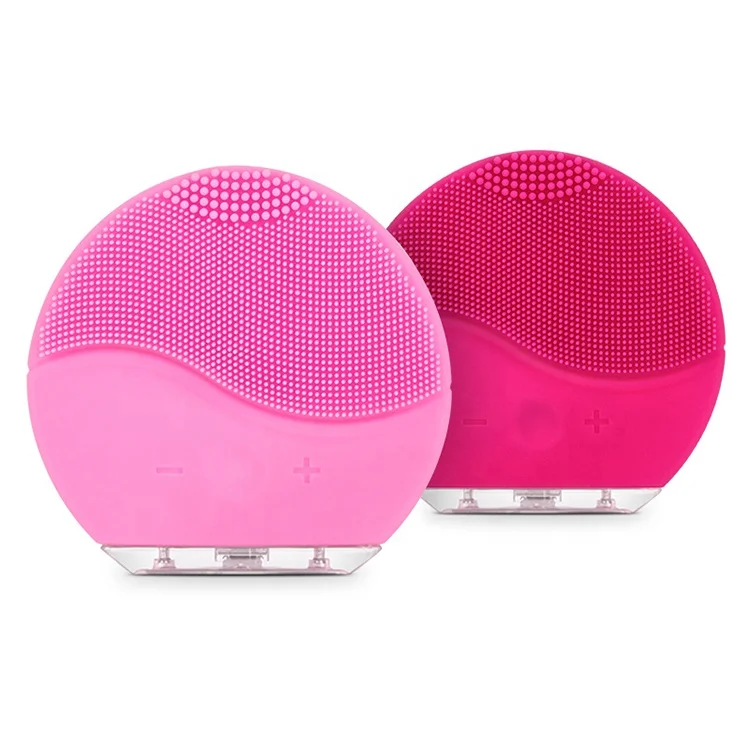 

2020 New products Face Electric Massage Personal Facial Cleansing Brush Battery For Home, Pink,red