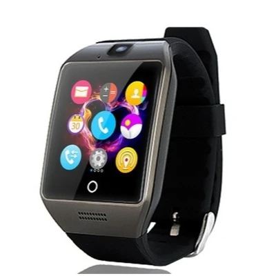 

2021 Dropshipping New Amazon Q18 Smart Wear Touch curved Screen Android Phone BT Smart Watch bracelet