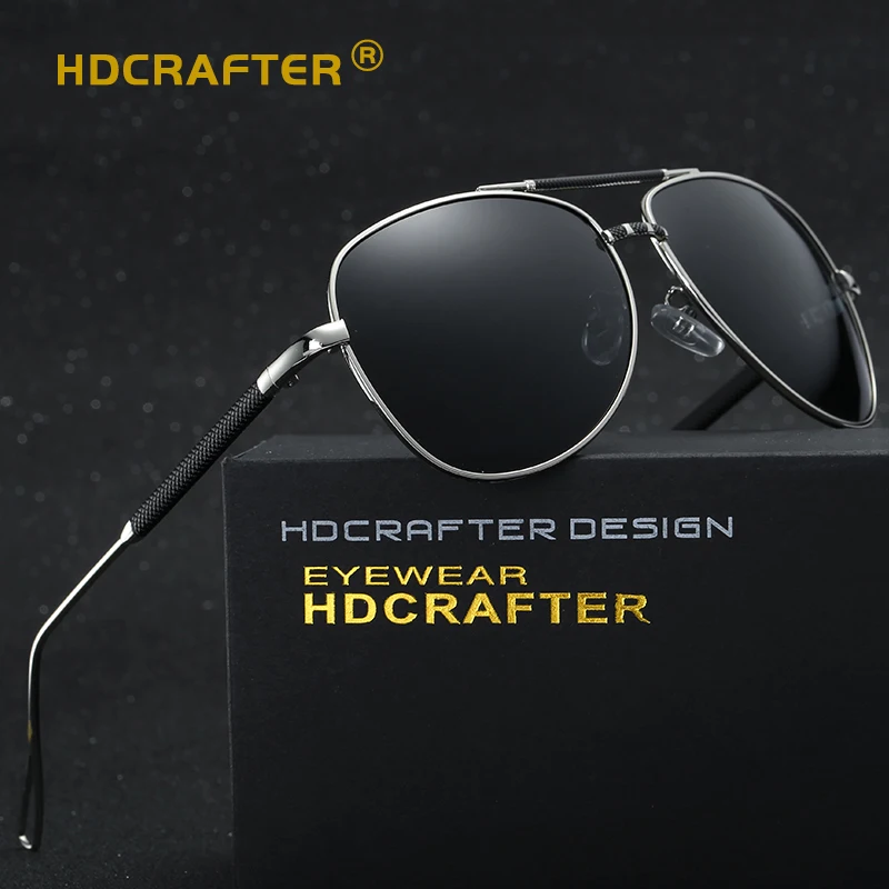 

HDCRAFTER 2020 Men's sunglasses metal polarizer Dazzle Colour Frog Mirror Retro Reflective Sunglasses Male Prescription Glasses