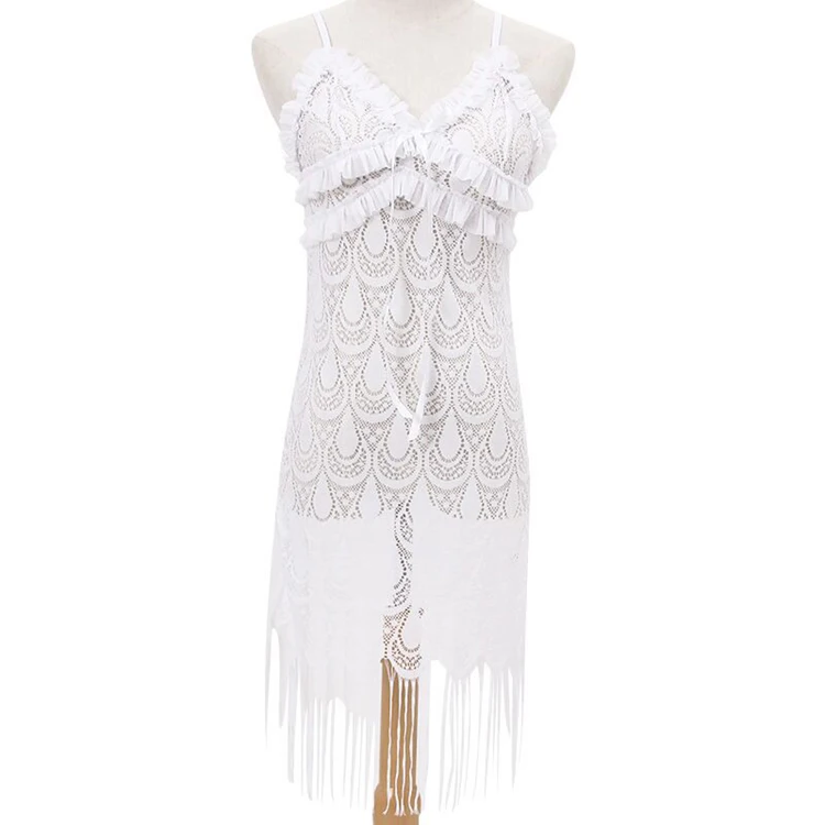 

2021 new sexy tassel nightdress hazy seductive sexy lingerie