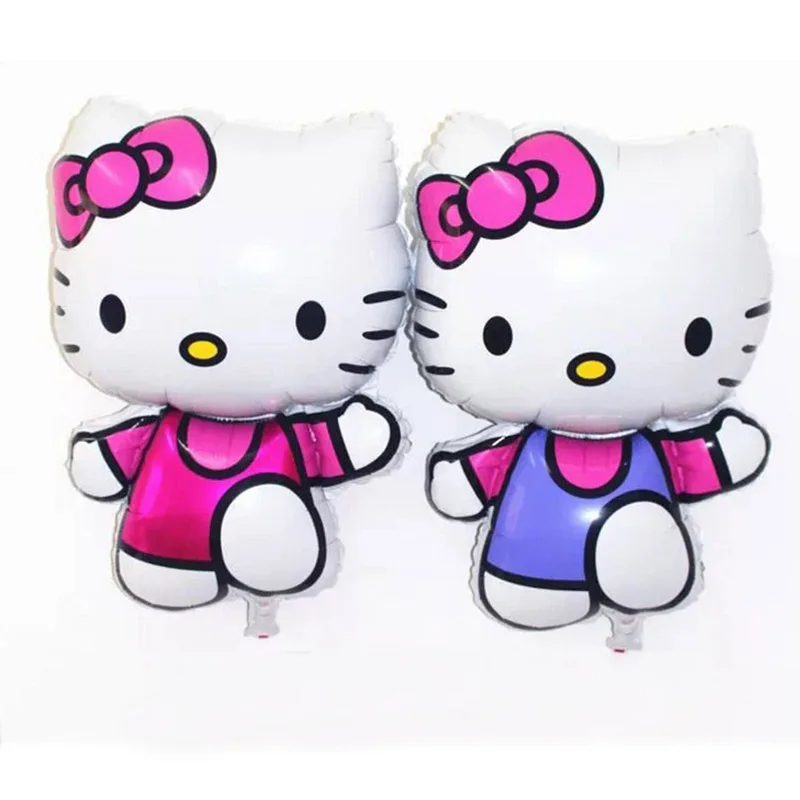 

Free Shipping Hello Kitty Cat foil balloons cartoon birthday decoration party inflatable Classic Baby toys, Colorful