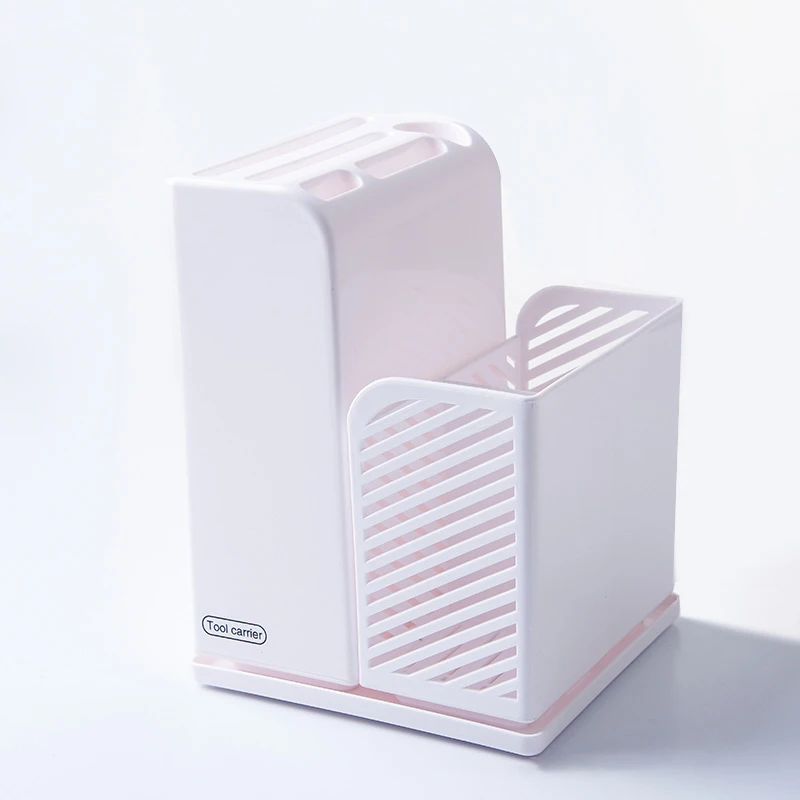 

Multifunctional combination knife holder and chopstick cage home kitchen cutlery storage manufacturers direct supply, Blue and white