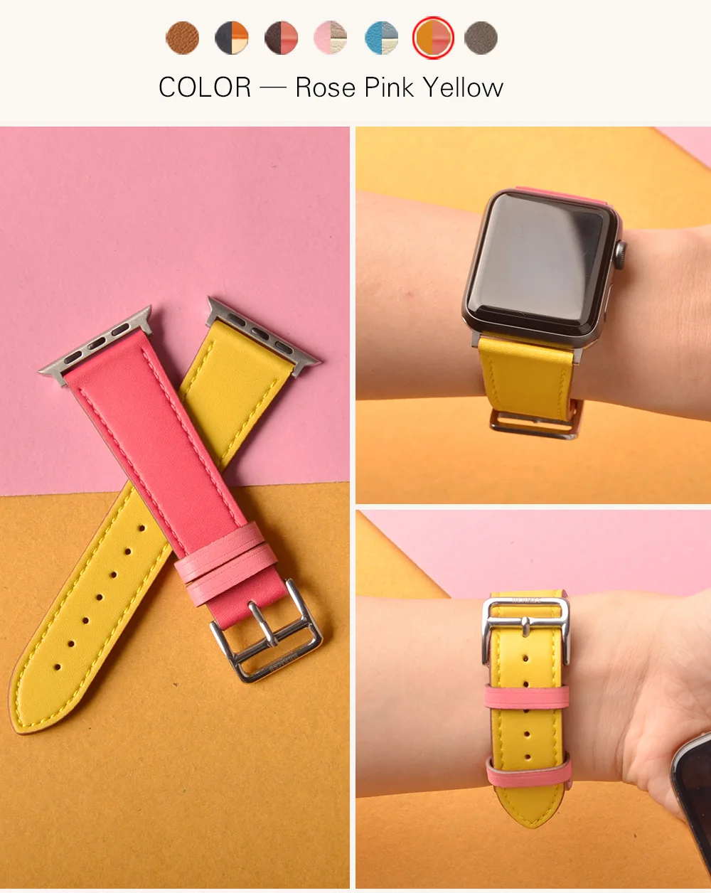 Jmax Barenia Leather Loop Stainless Steel Buckle For Hermes Style