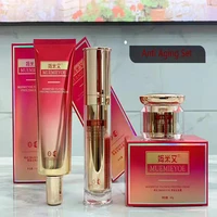 

2019 hot sale peptides anti wrinkle and anti aging set products with cleanser, cream and serum