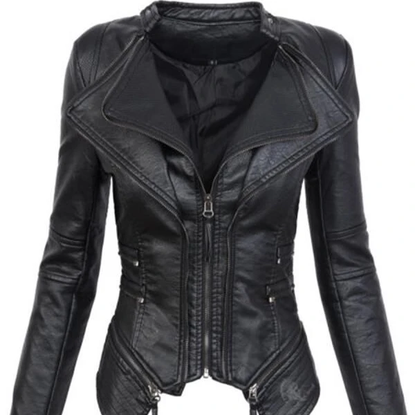 

2021 wholesale Leather Jacket Wholesale Ladies Bright Real Leather Jacket Women