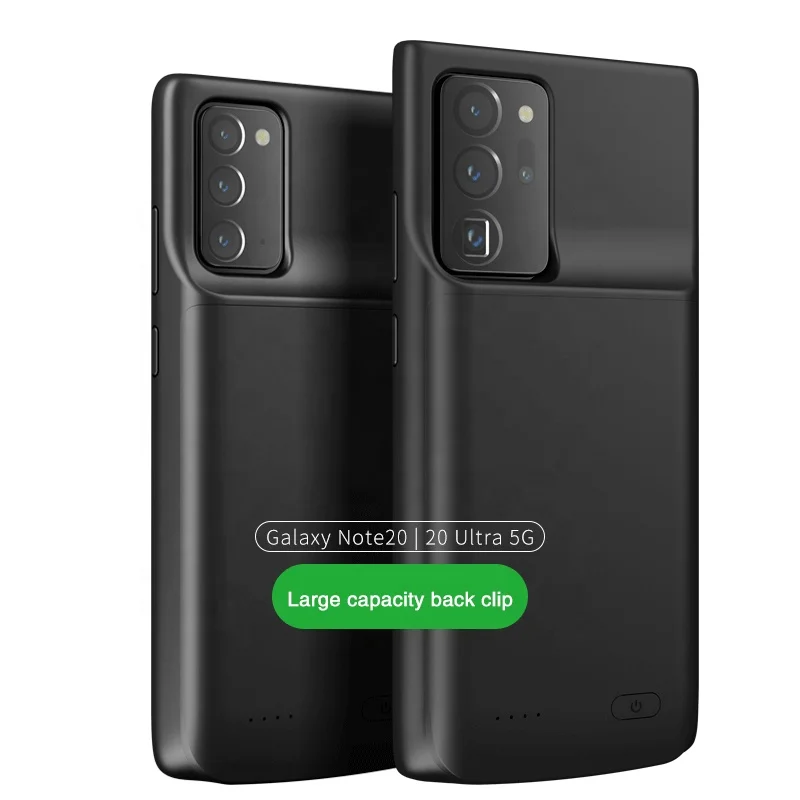 

LeYi charger phone case for Galaxy S20 + TPU design power bank case for Samsung S20 S20 ultra black