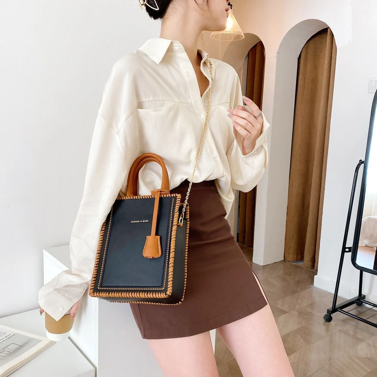 

New Arrivals Luxurious Women Chain Cross body PU Leather Ladies Brand Handbags For Girl, Women handbags