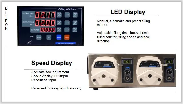 double head Microcomputer Automatic Water Liquid Filling Machine 3.5L