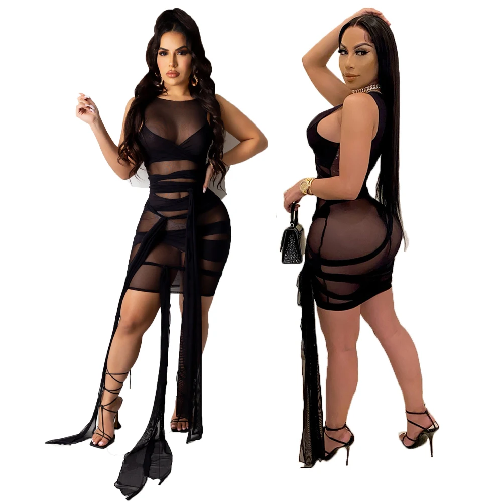 

2021 Sexy Summer Bandage Club Plus Size Dresses Women Bodycon Mini Dress Girls Stylish Lady White Party Casual Dress, 7 colors