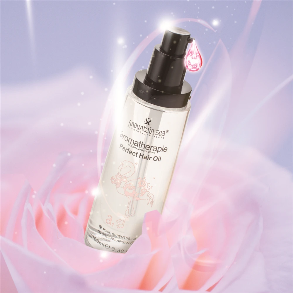 

Mountain sea gluten free natural rose essence oil smoothing Best Hair Oil for woman blonde hair
