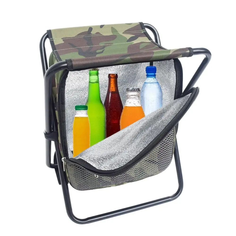 

Wholesale Portable Folding Camping Chair with Cooler Backpack, Customer's request