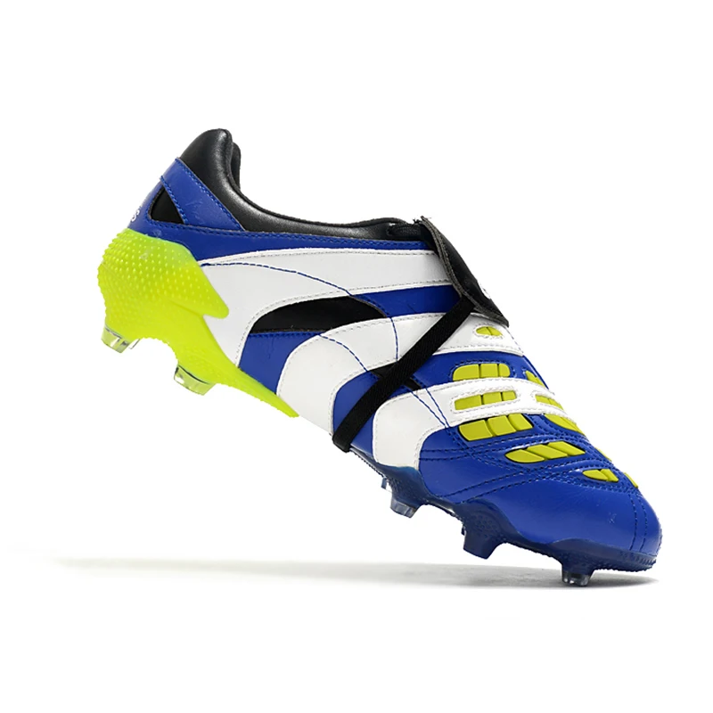 

Classic Style Men's Classic Football Boots Low Ankle Lace Up Football Shoes Soccer Shoes Predator Mania FG-Blue