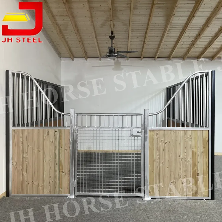 

Economical Customized Type Natural Color Pine Wood Infill Horse Stable Stall Wholesale