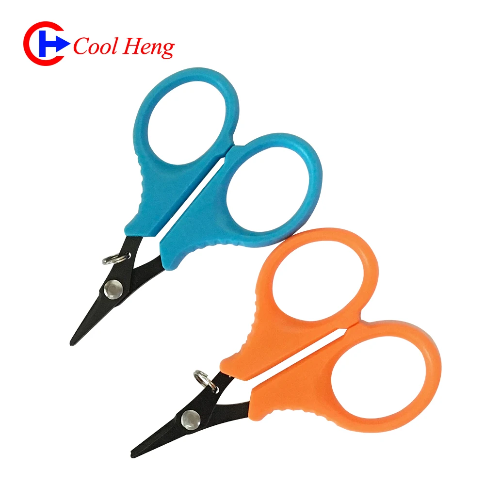 

Titanium plated stainless steel serrated Mini small scissors fishing scissors