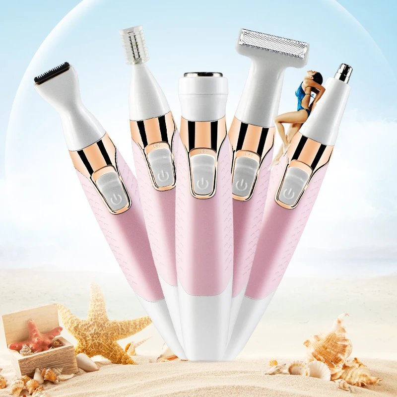 5 In1 Electric Bikini Hair Trimmer For Women Rechargeable Ipx5 Waterproof Lady Shaver Buy Ipx7