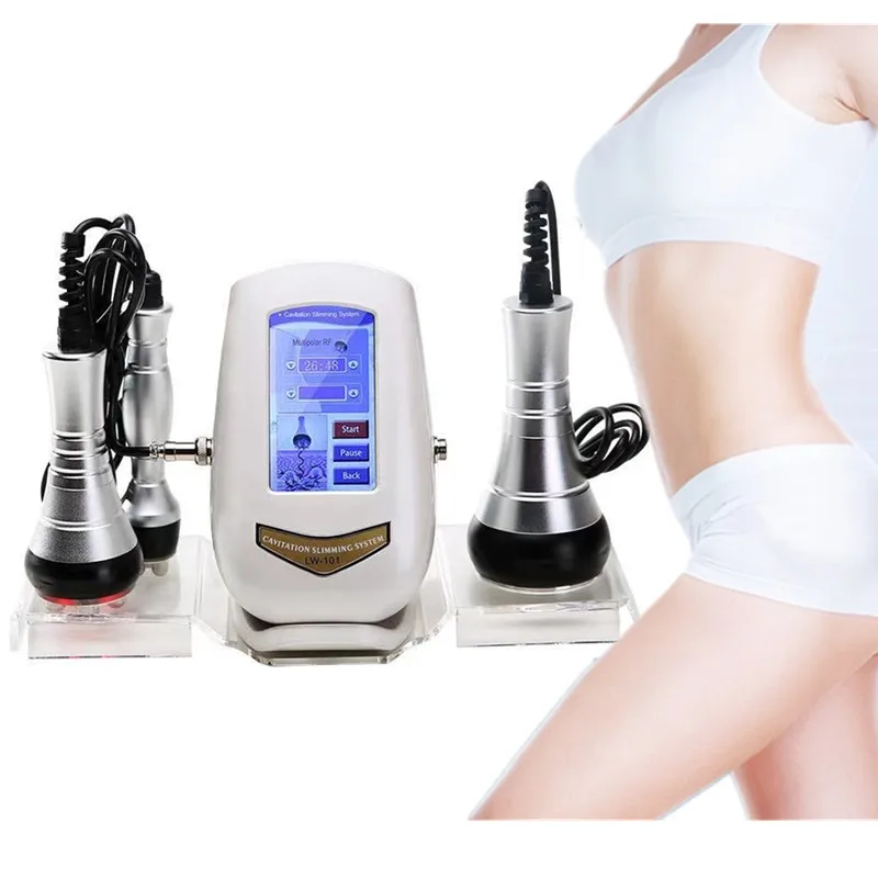 

6 in 1 40k ultrasonic ultrasound cavitation therapy device slimming machine with laser rf cavitation head