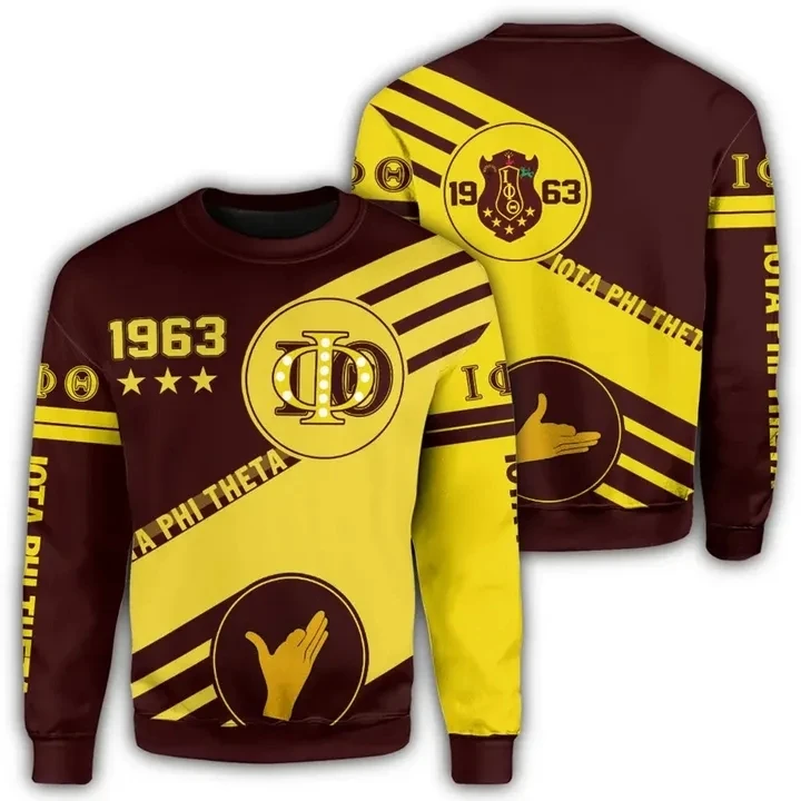 

Promotional Iota Phi Theta African Sorority Logo New Designer Oversized Custom Round Neck Sweatshirts For Men Hoodies, Customized color