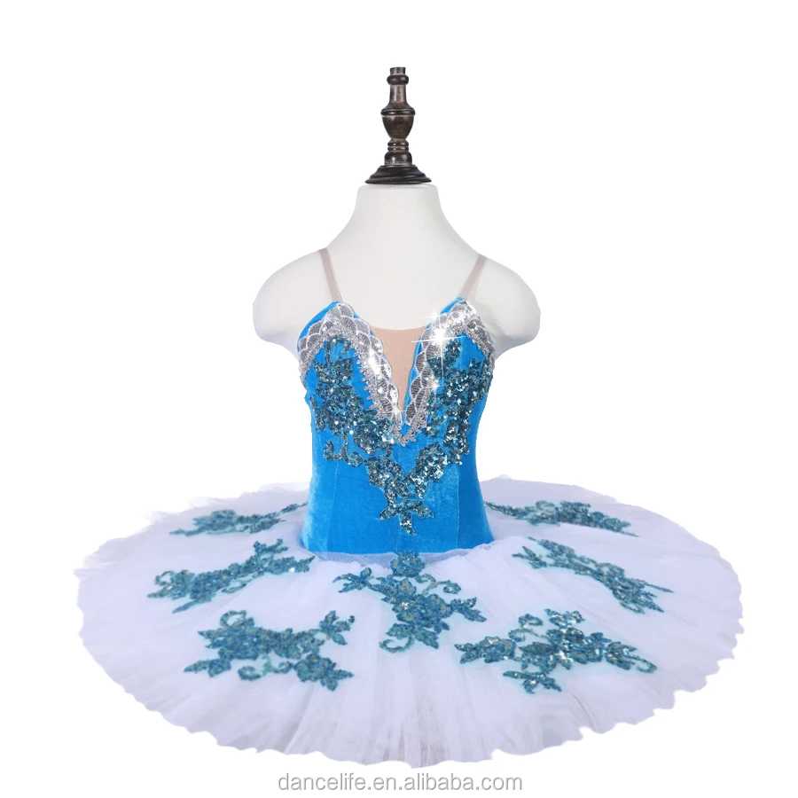 

CP072 Soft Blue Romantic Dance wear tutu Skirt Girls Performance Ballet Tutu for sale stage performance clothing