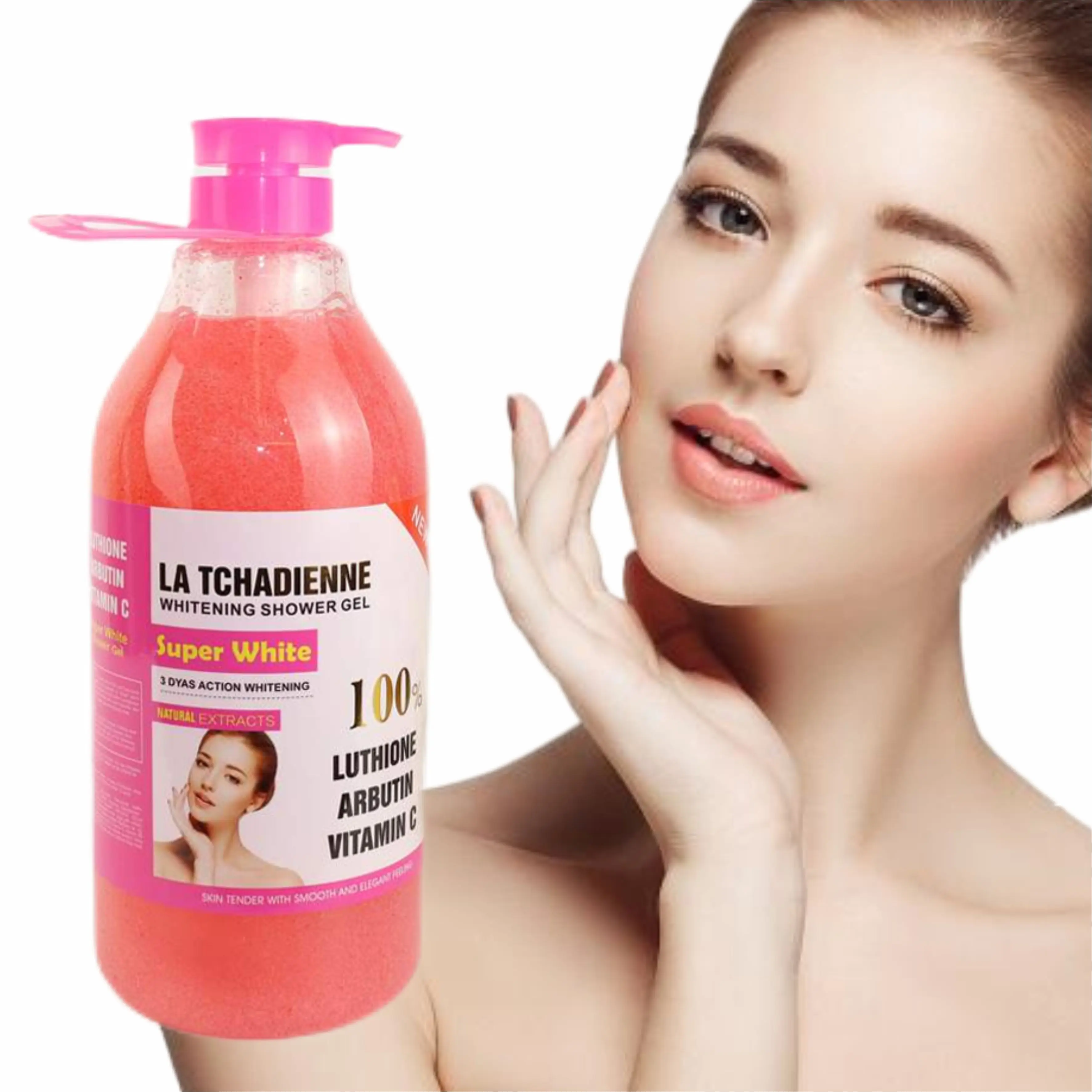 

Private Label Whitening Organic Niacinamide Shower Gel Fragrance Lotion Body Wash Custom OEM Color Feature Form Gentle Age