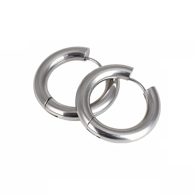 

2021 Trendy stainless steel earrings jewelry huggie earrings hoop for women