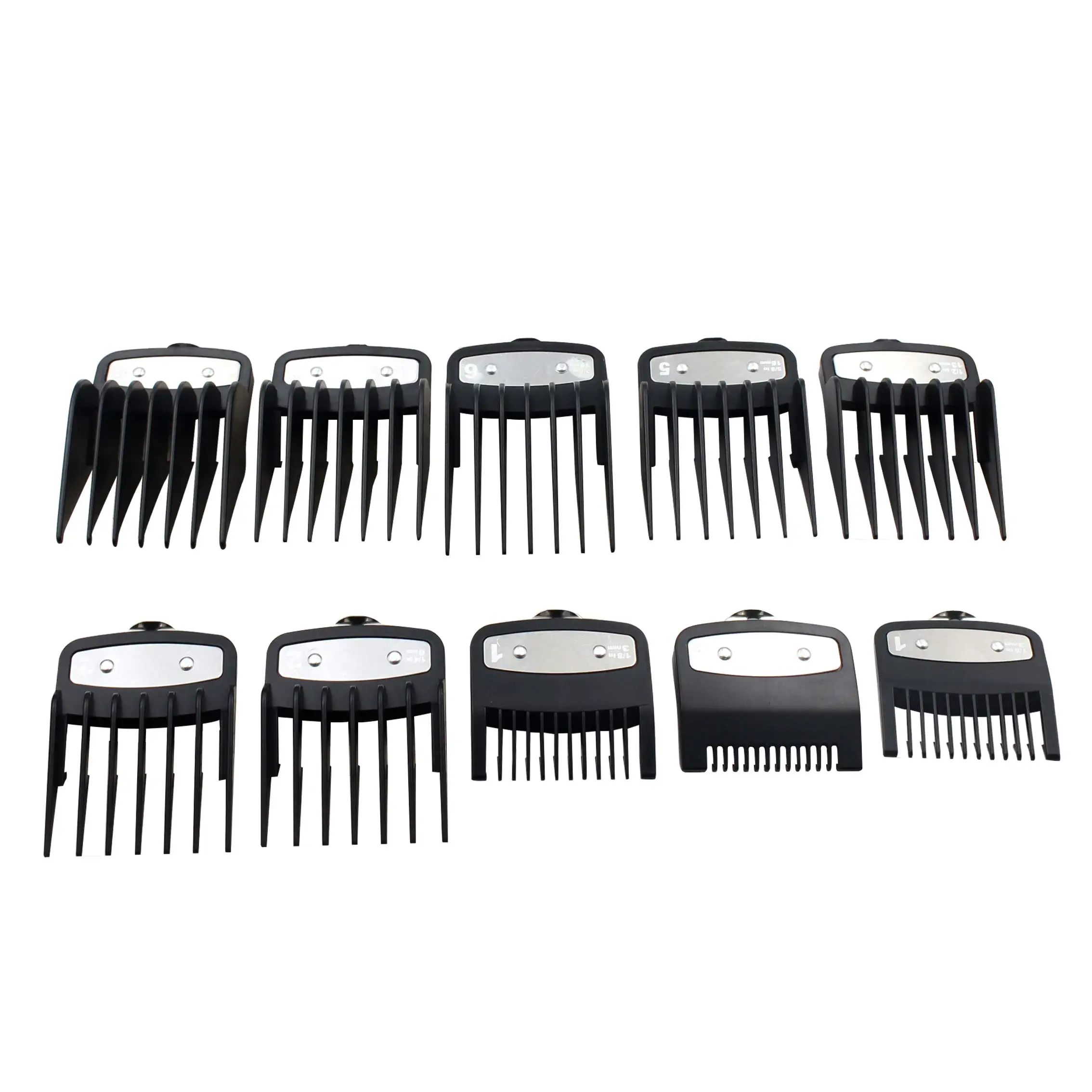 

10pcs Universal Hair Clipper black Limit Comb Size Trimmer Guards Guide Combs Barber Replacement Limit Comb