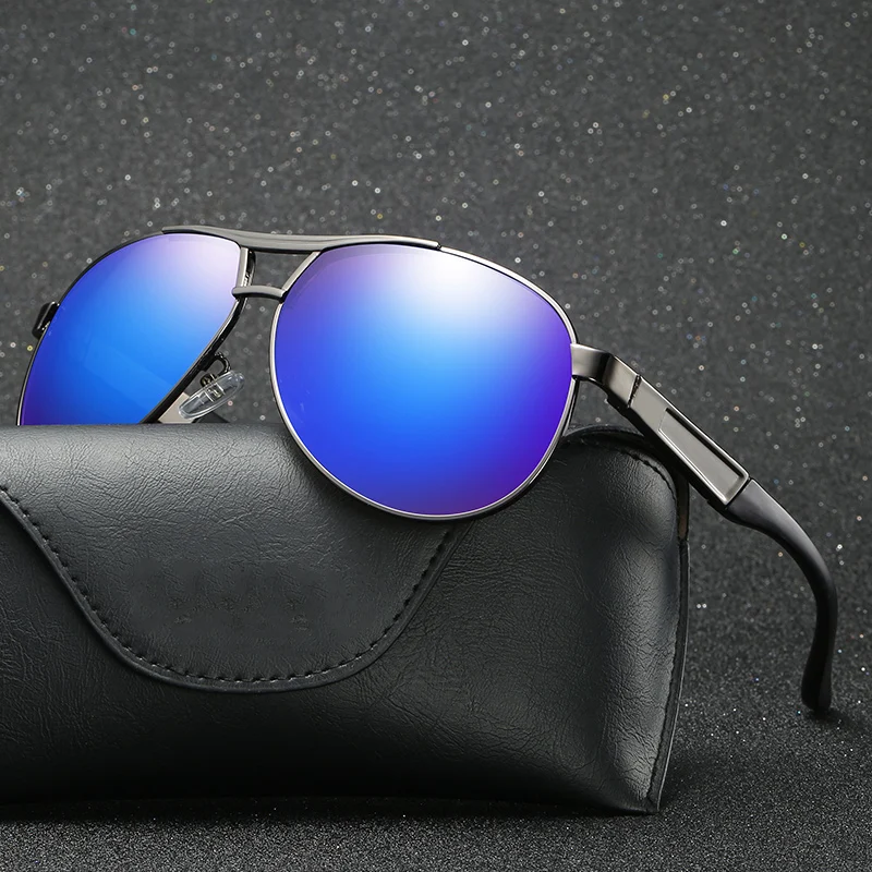 

Modern design UV400 sunglasses metal frame polarized polarized sun glasses