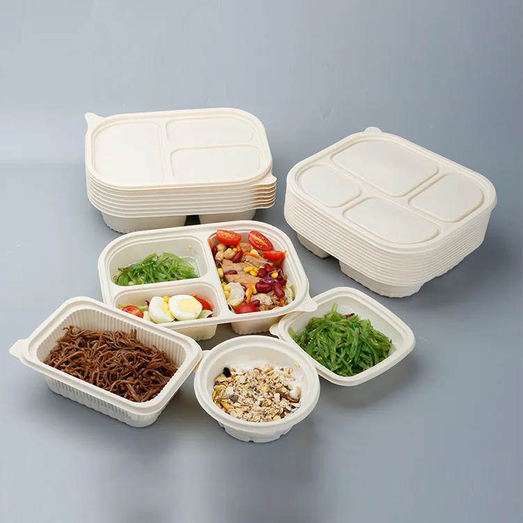 

Biodegradable Corn Starch Food Bento Plastic Disposable Lunch Box