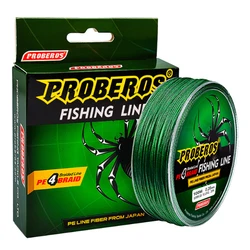 PROBEROS 4 Stands 100 meter Box Packaging Polyethylene Braided 100m PE fishing line