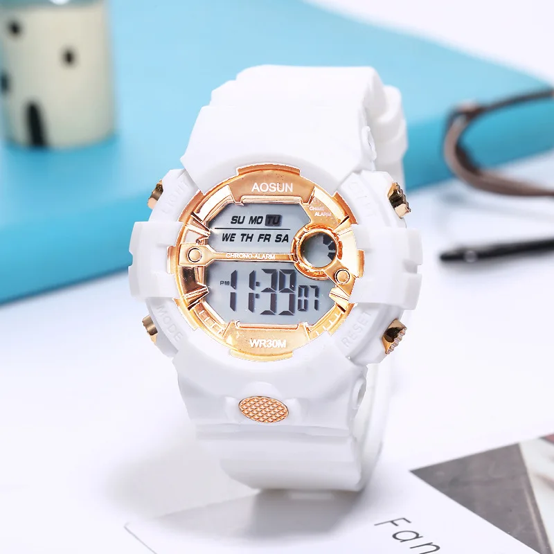 

Children's Sport watch electronic wristwatch clocks for boys Girls kids Students LED Teens watch