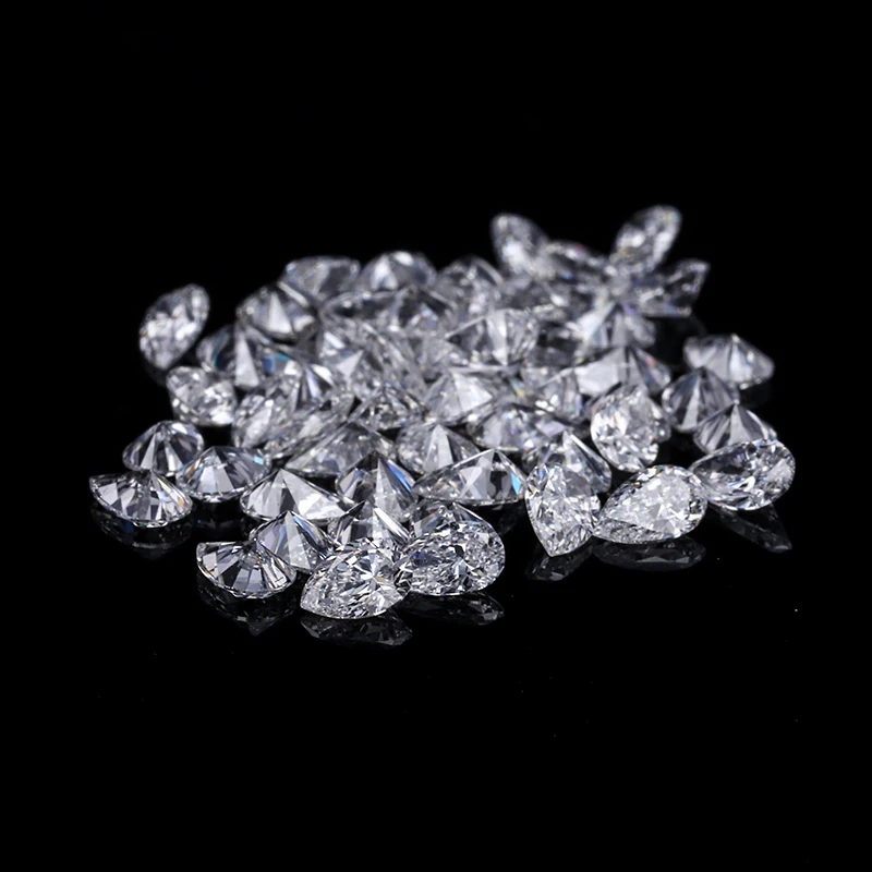 

starsgem wholesale price EF VS  pear cut loose melee size lab grown diamonds