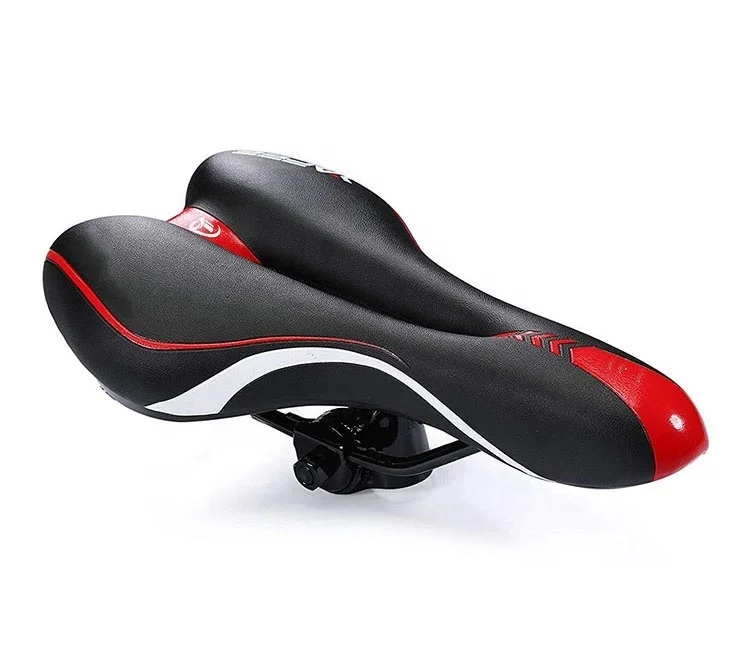 

Bike Saddle Mountain Bike Seat Breathable Comfortable Bicycle Seat Ergonomics Design Bike Saddle, Black and red,as your request