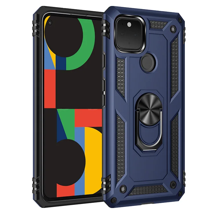 

Sergeant Armor Shockproof Case with Ring Holder For Google Pixel 3A XL Pixel 4 XL 4A 5 G