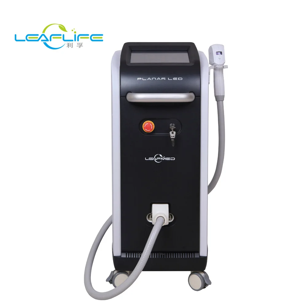 

Newest high power 1200 W planar LED light fiber diode laser for hair removal machine, Black