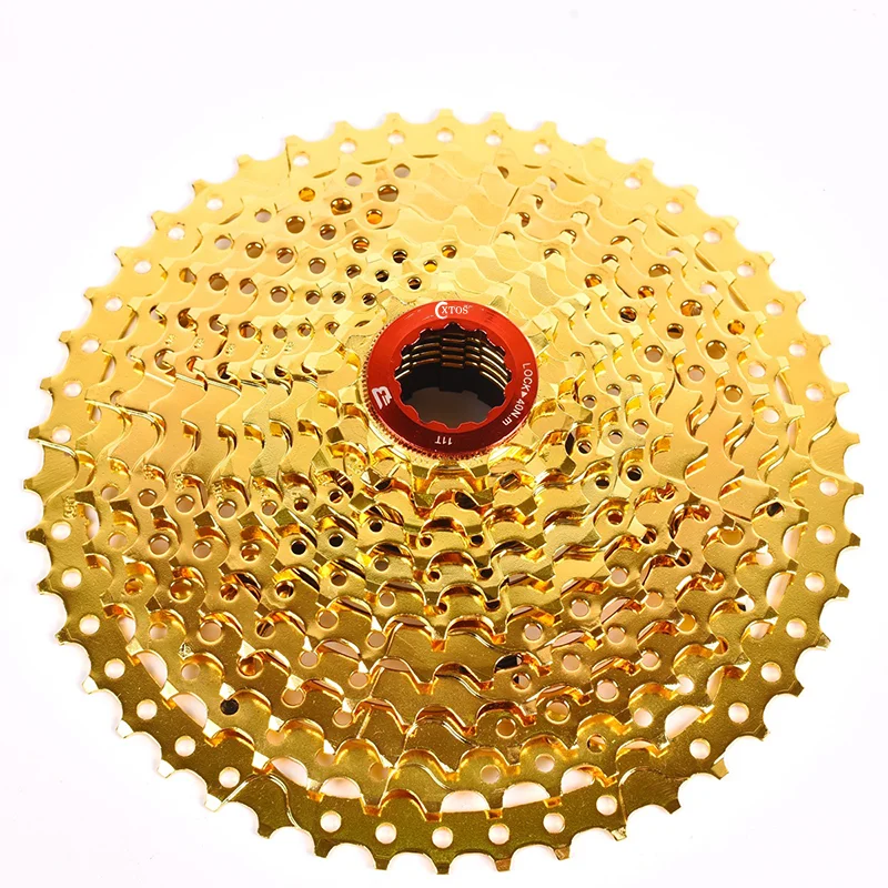 

XTOS MTB Bike 11speed 11-46T Cassette Gold Mountain Bicycle Parts Freewheel K7 11v for XT K7 X1 X01 GX NX 1X