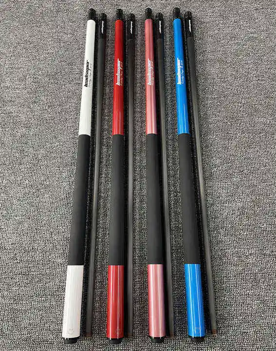 High-quality High-tech Carbon Fiber Handmade Shaft Muti-layers Tip 1/2-pc Pool Billiard Cue Stick for Sale