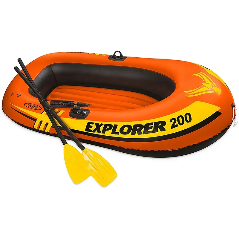 

Intex 58331 explorer 200 two people capacity pool lake fishing raft boat small inflatable boats, As picture or customized