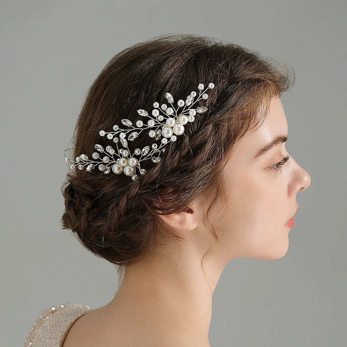 

Wholesale Wedding Accessories For Rhinestone Bride Hair Accessories Luxury Romantic Headpiece